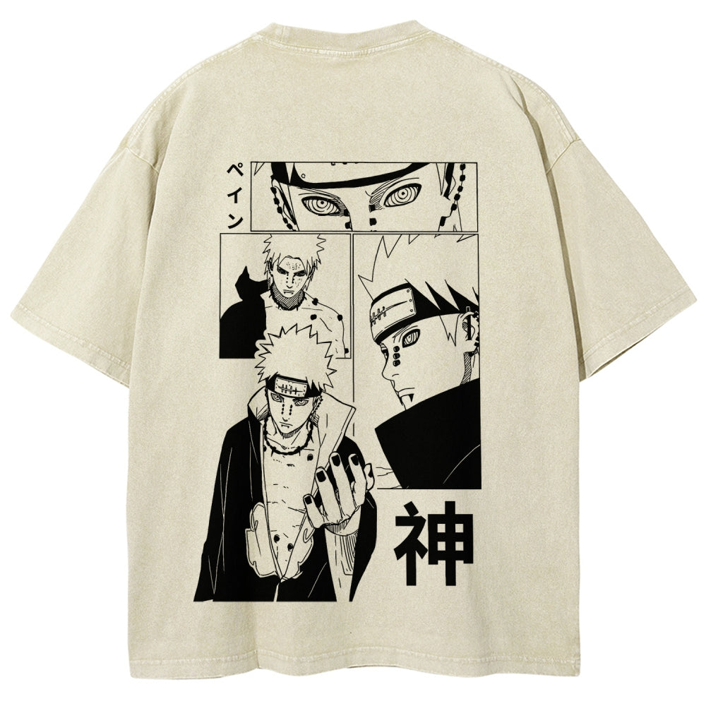 Naruto Unisex Fit Washed T-Shirt 2509012213