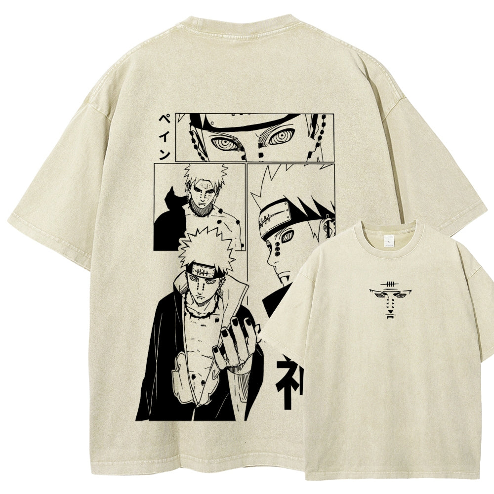 Naruto Unisex Fit Washed T-Shirt 2509012213