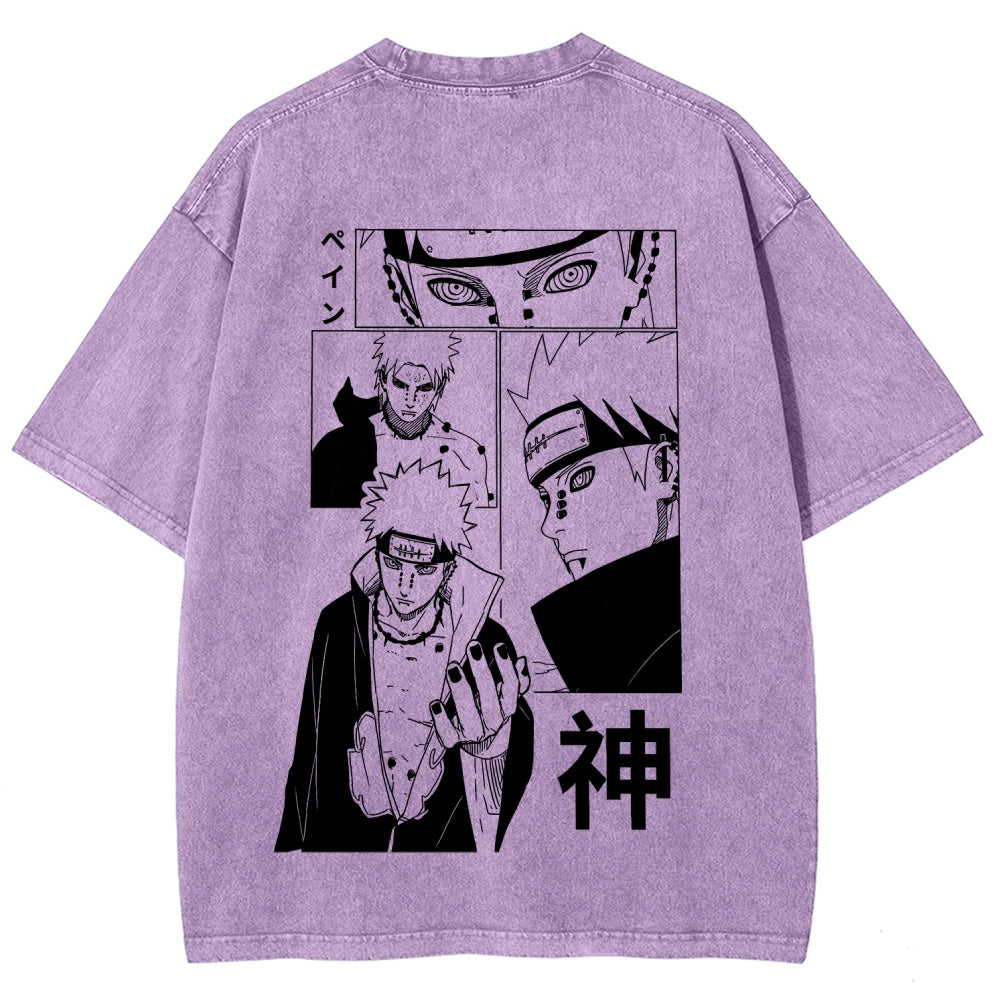Naruto Unisex Fit Washed T-Shirt 2509012213