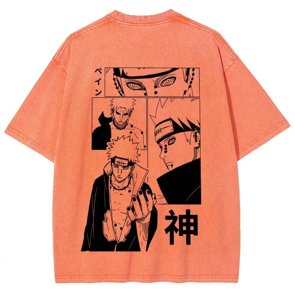 Naruto Unisex Fit Washed T-Shirt 2509012213