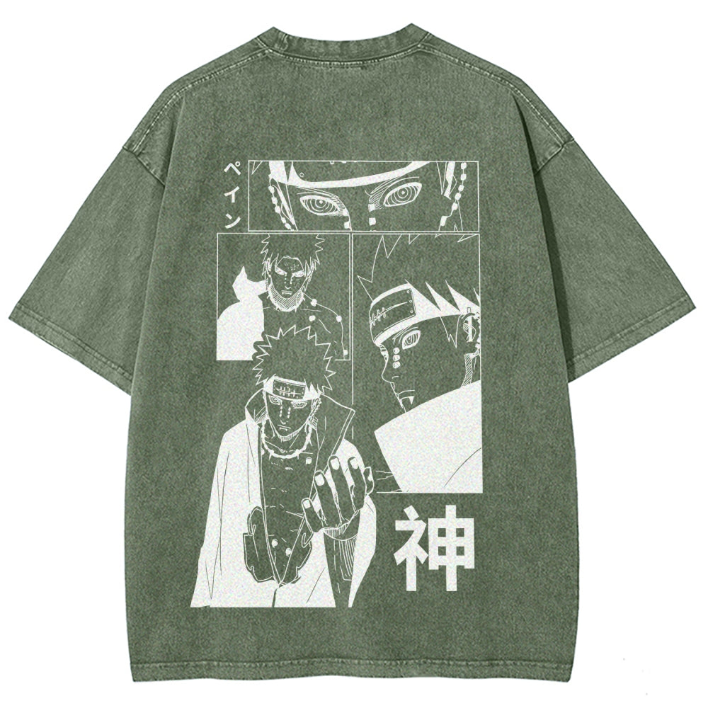 Naruto Unisex Fit Washed T-Shirt 2509012213