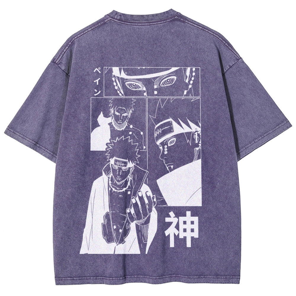 Naruto Unisex Fit Washed T-Shirt 2509012213