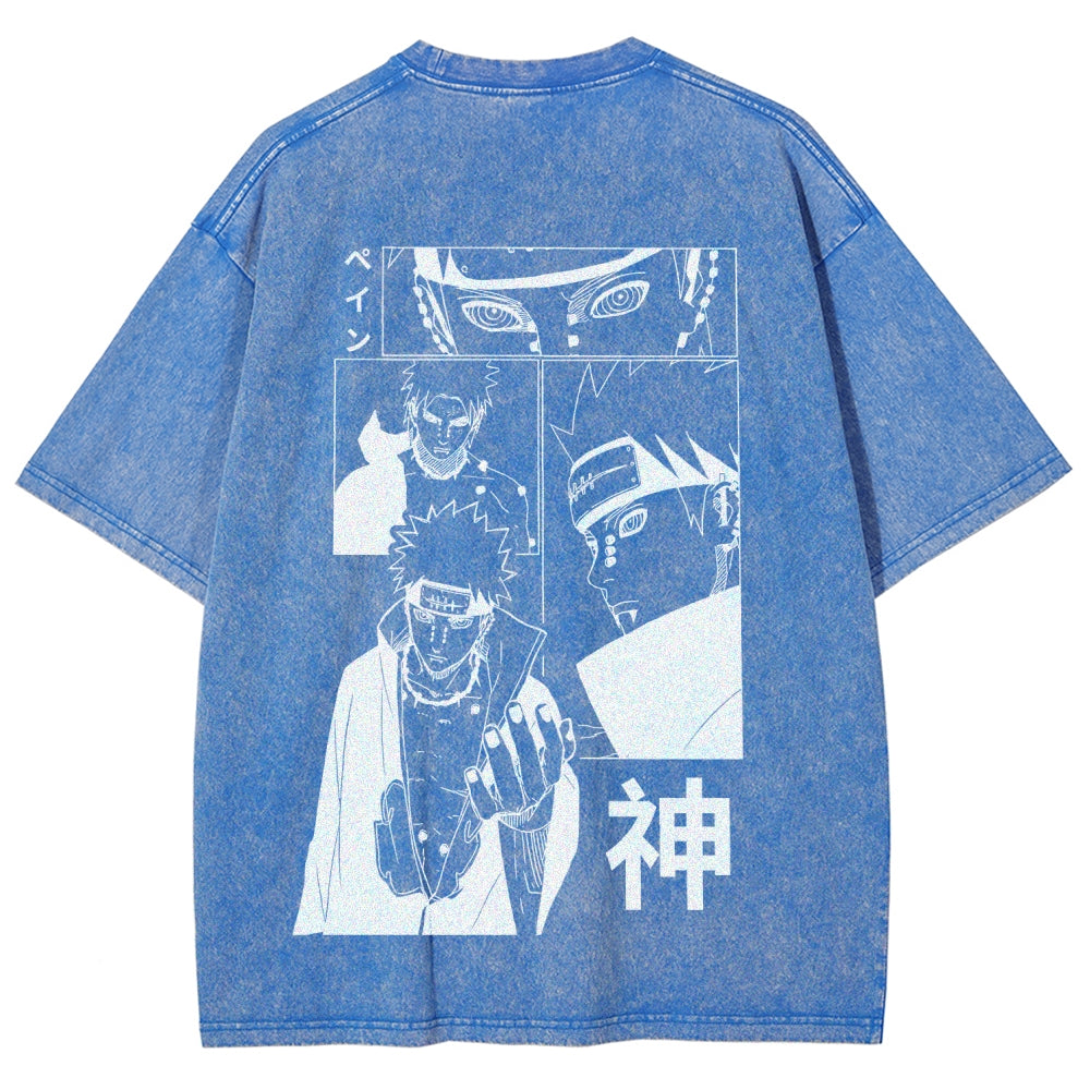 Naruto Unisex Fit Washed T-Shirt 2509012213