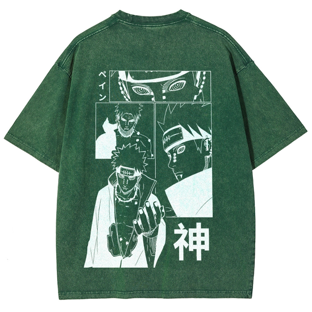 Naruto Unisex Fit Washed T-Shirt 2509012213