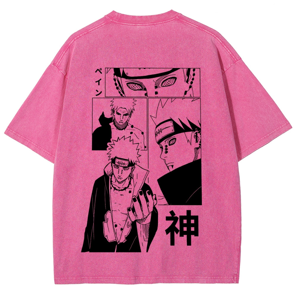 Naruto Unisex Fit Washed T-Shirt 2509012213