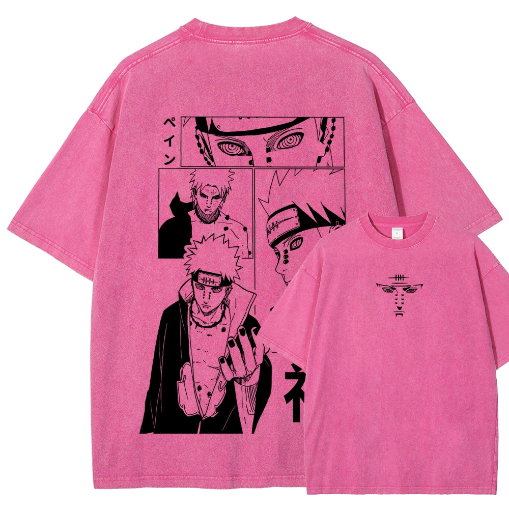 Naruto Unisex Fit Washed T-Shirt 2509012213