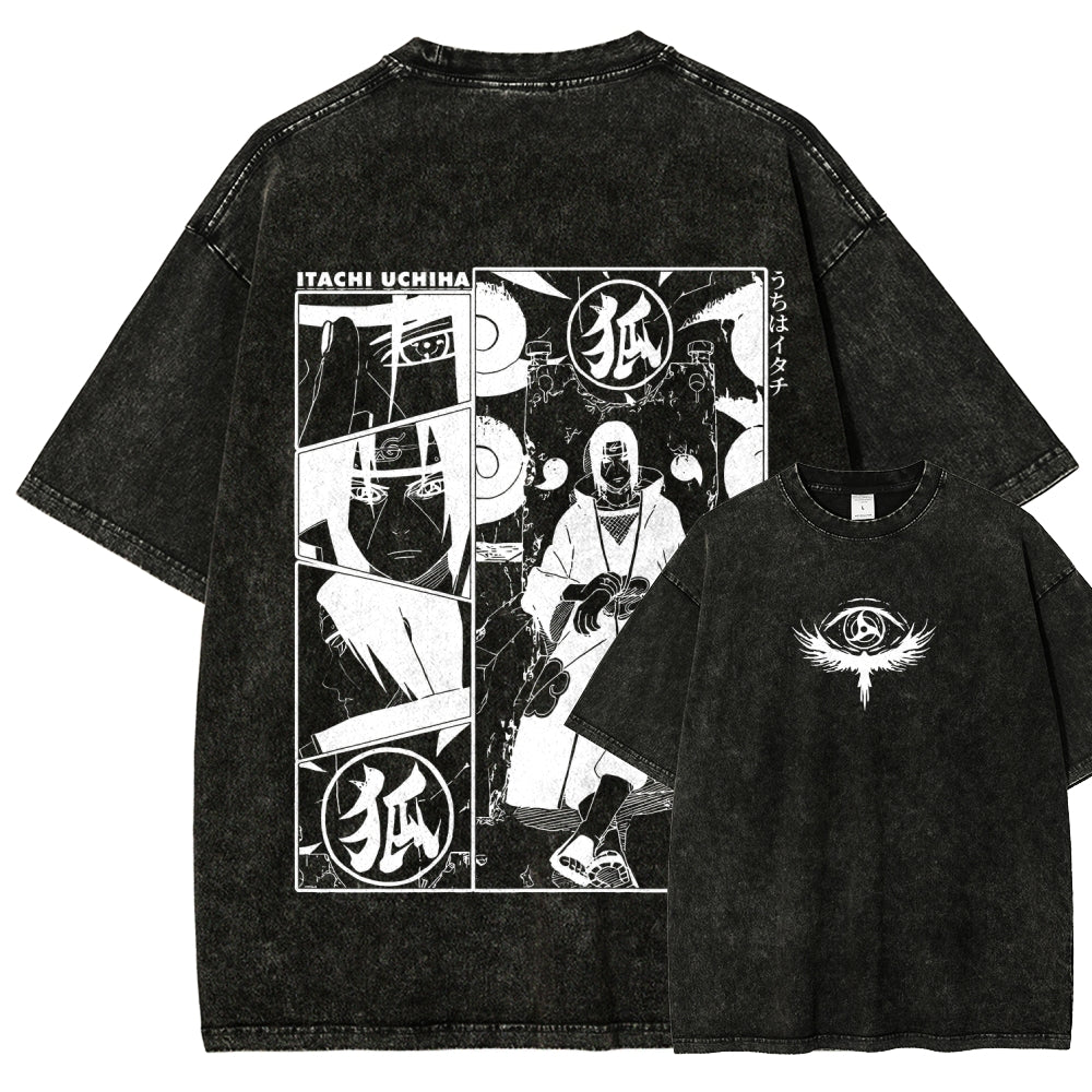 Naruto Unisex Fit Washed T-Shirt 2509012221
