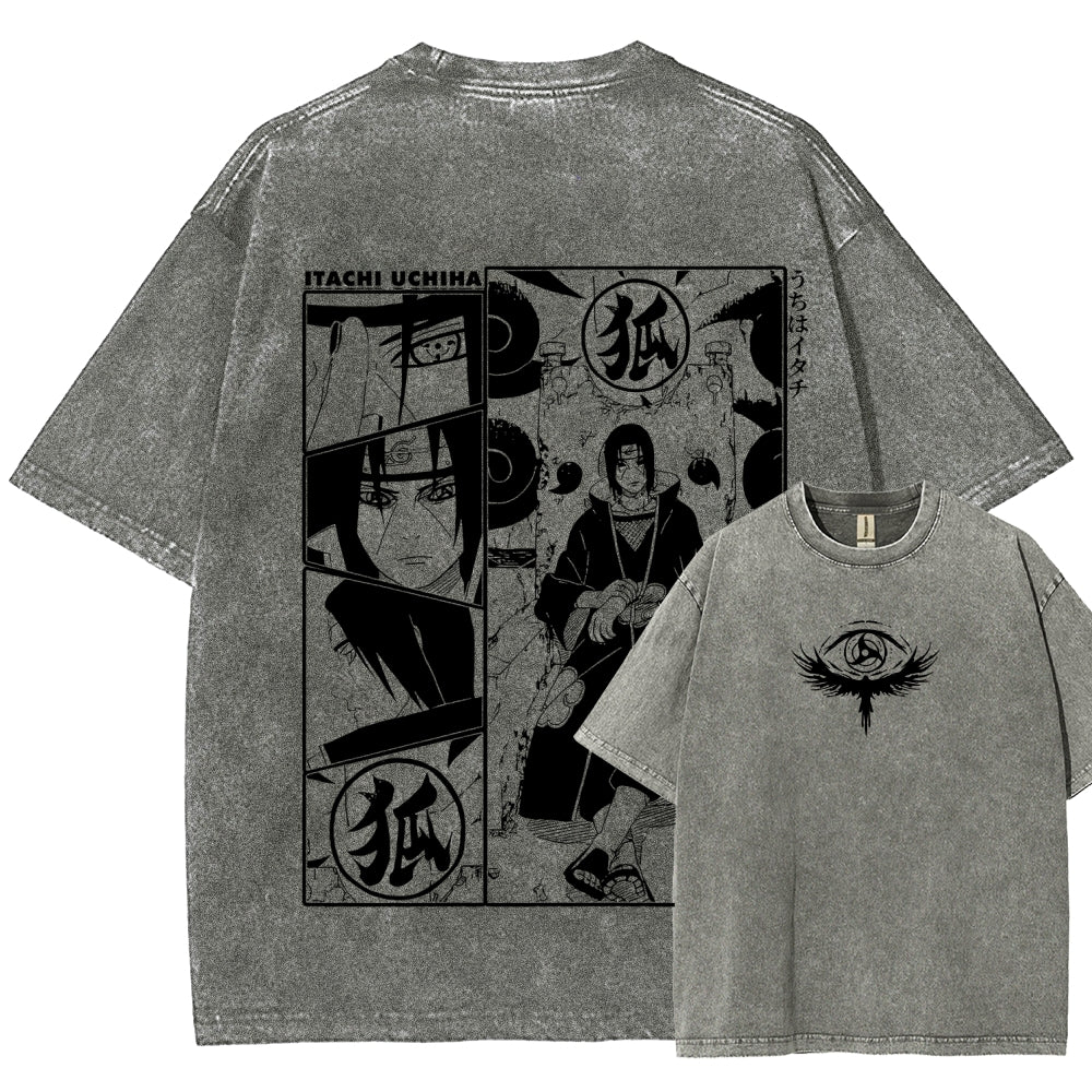Naruto Unisex Fit Washed T-Shirt 2509012221