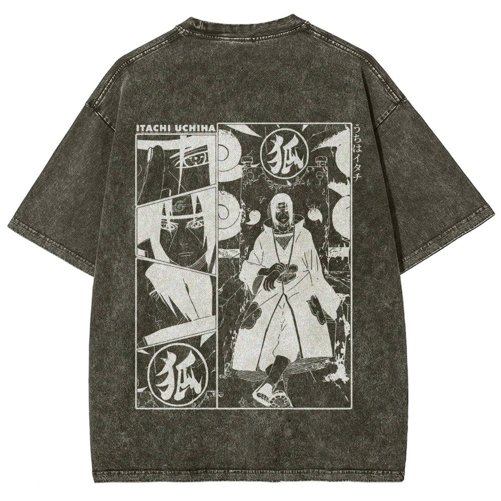 Naruto Unisex Fit Washed T-Shirt 2509012221