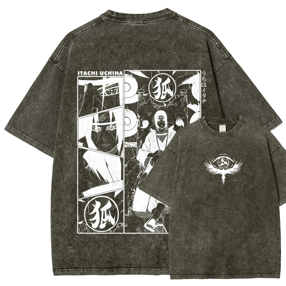 Naruto Unisex Fit Washed T-Shirt 2509012221