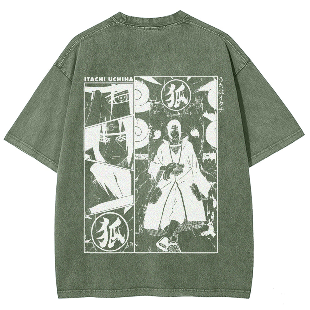 Naruto Unisex Fit Washed T-Shirt 2509012221