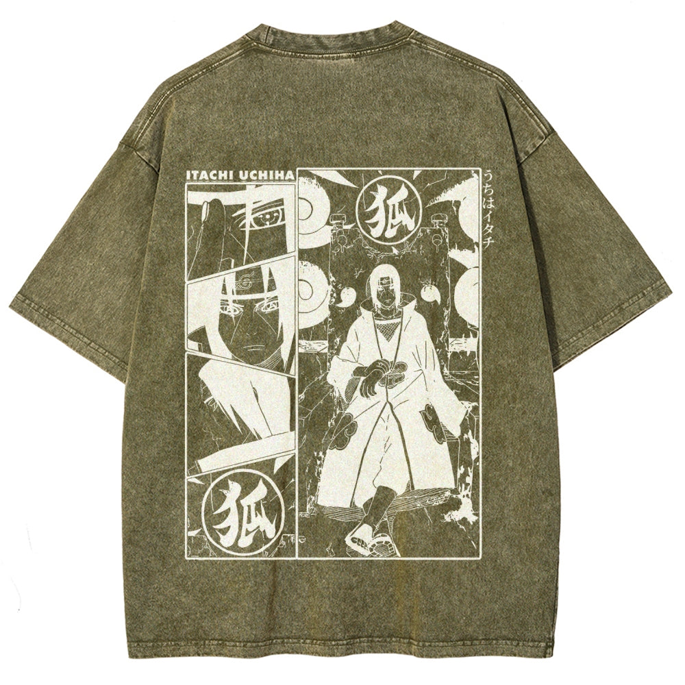 Naruto Unisex Fit Washed T-Shirt 2509012221