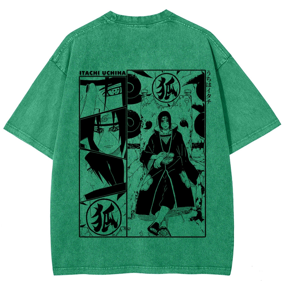 Naruto Unisex Fit Washed T-Shirt 2509012221