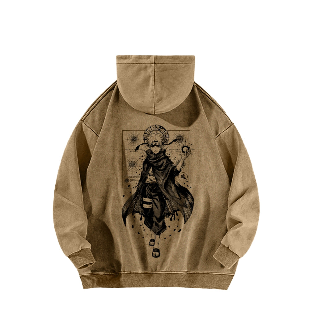 Naruto Casual Washed Hoodie 2509012969