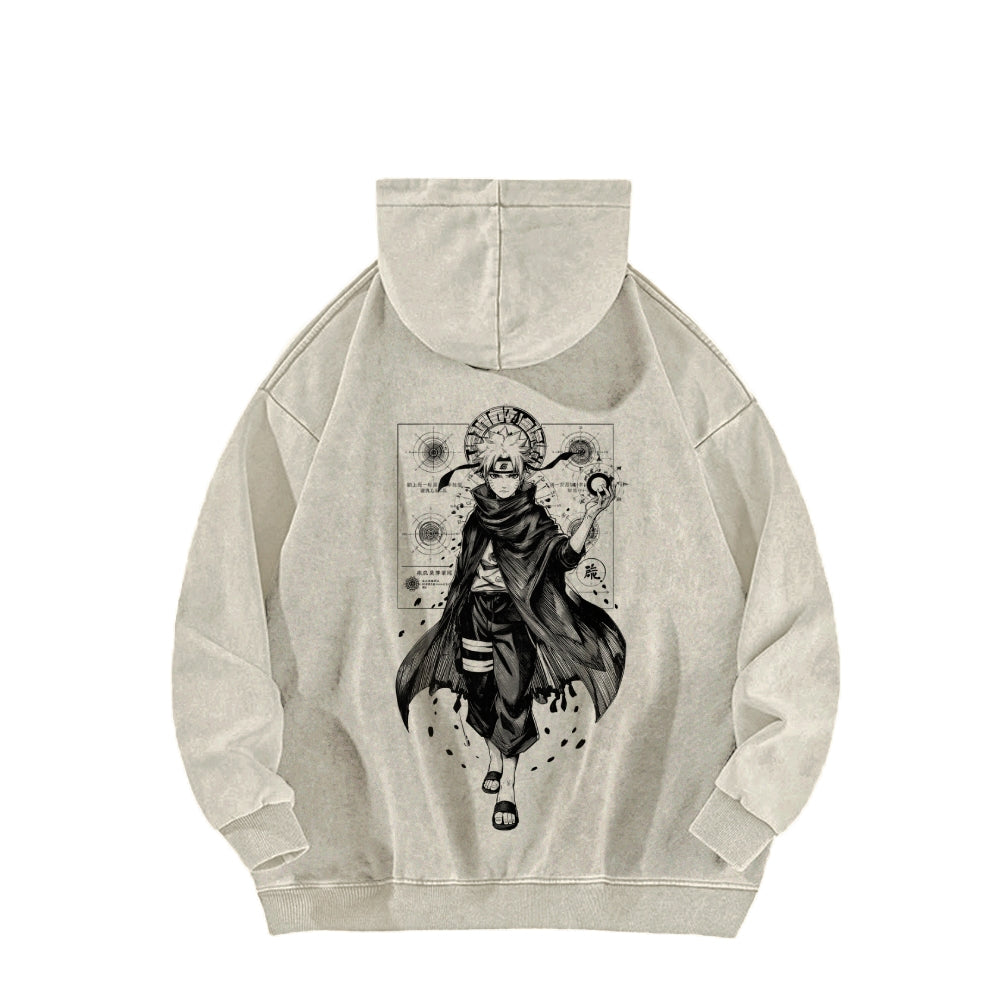 Naruto Casual Washed Hoodie 2509012969