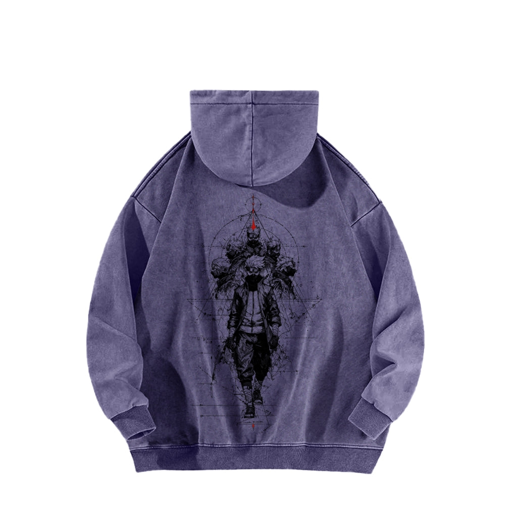 Naruto Casual Washed Hoodie 2509012972