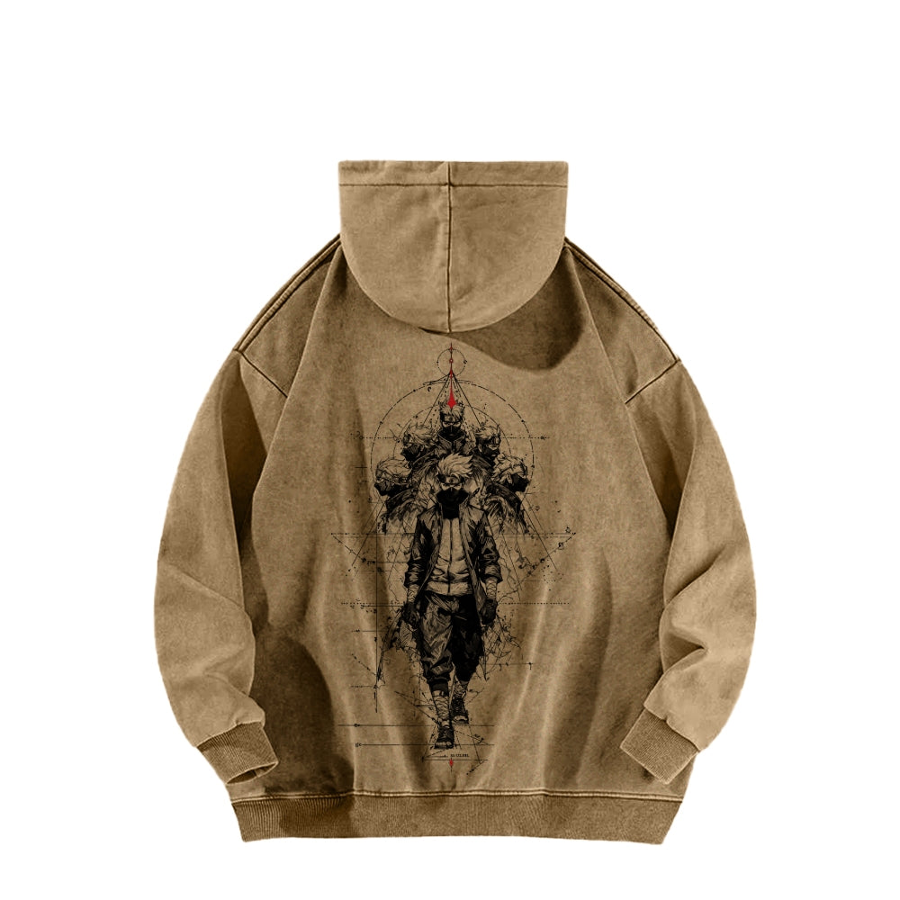 Naruto Casual Washed Hoodie 2509012972
