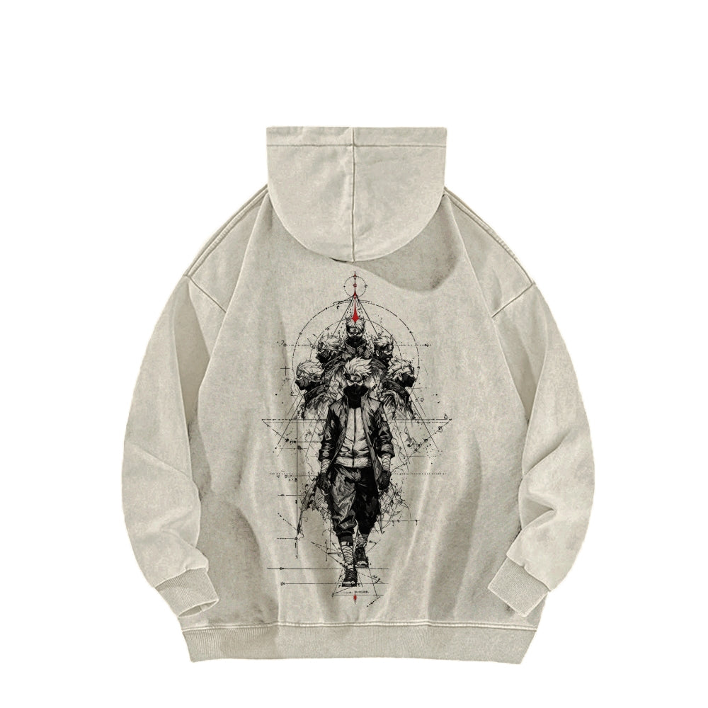 Naruto Casual Washed Hoodie 2509012972