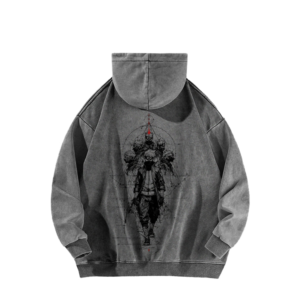 Naruto Casual Washed Hoodie 2509012972