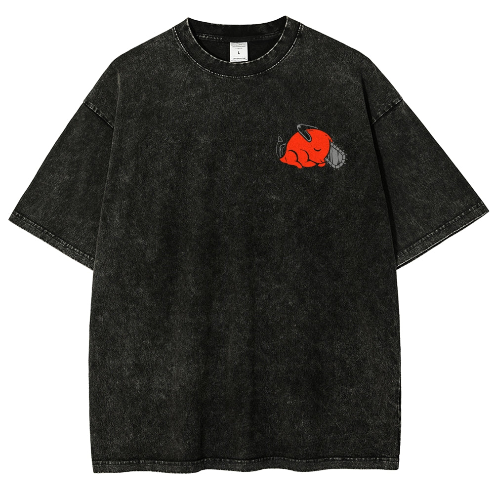 Chainsaw Man Unisex Fit Washed T-Shirt 2510001359