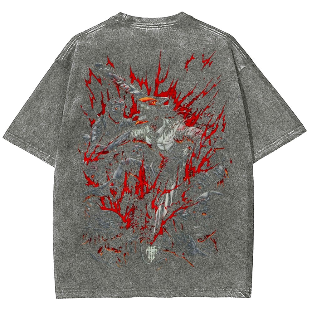 Chainsaw Man Unisex Fit Washed T-Shirt 2510001359