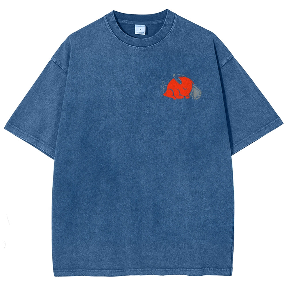 Chainsaw Man Unisex Fit Washed T-Shirt 2510001359