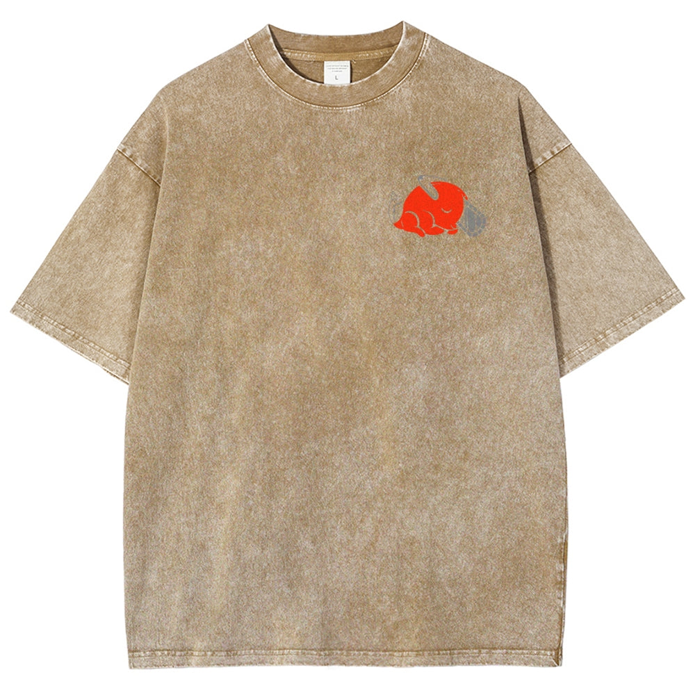 Chainsaw Man Unisex Fit Washed T-Shirt 2510001359