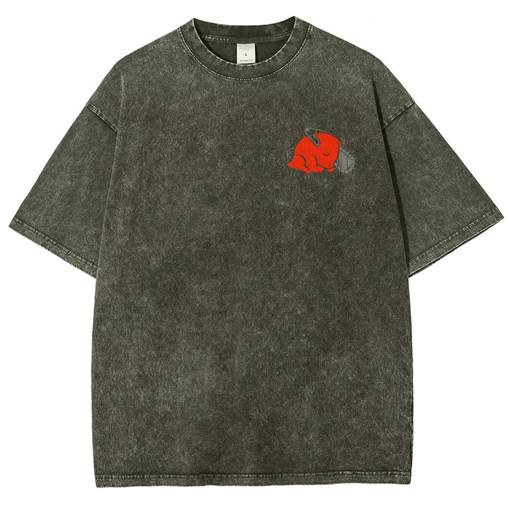 Chainsaw Man Unisex Fit Washed T-Shirt 2510001359