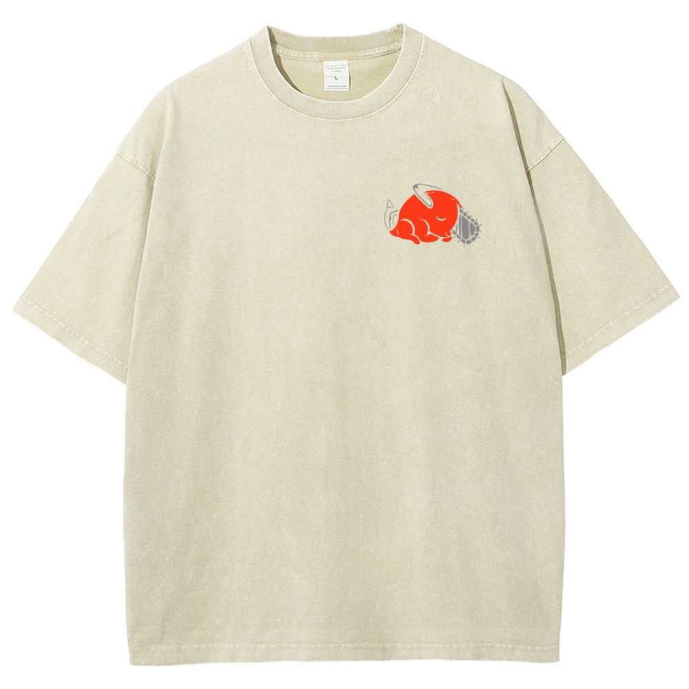 Chainsaw Man Unisex Fit Washed T-Shirt 2510001359