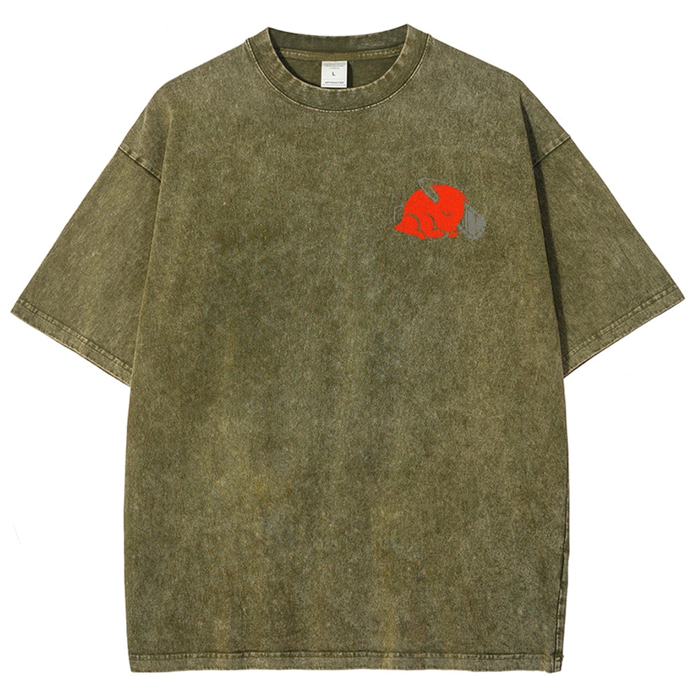 Chainsaw Man Unisex Fit Washed T-Shirt 2510001359