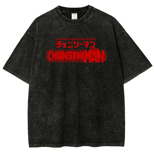 Chainsaw Man Unisex Fit Washed T-Shirt 2510001565