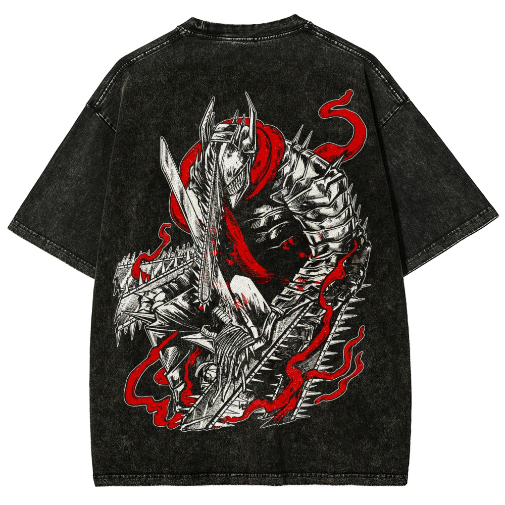 Chainsaw Man Unisex Fit Washed T-Shirt 2510001565