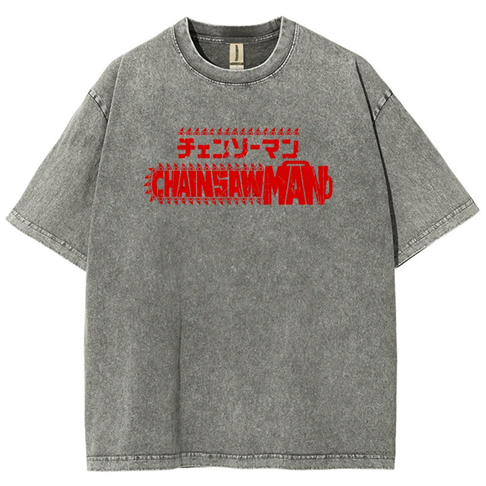 Chainsaw Man Unisex Fit Washed T-Shirt 2510001565