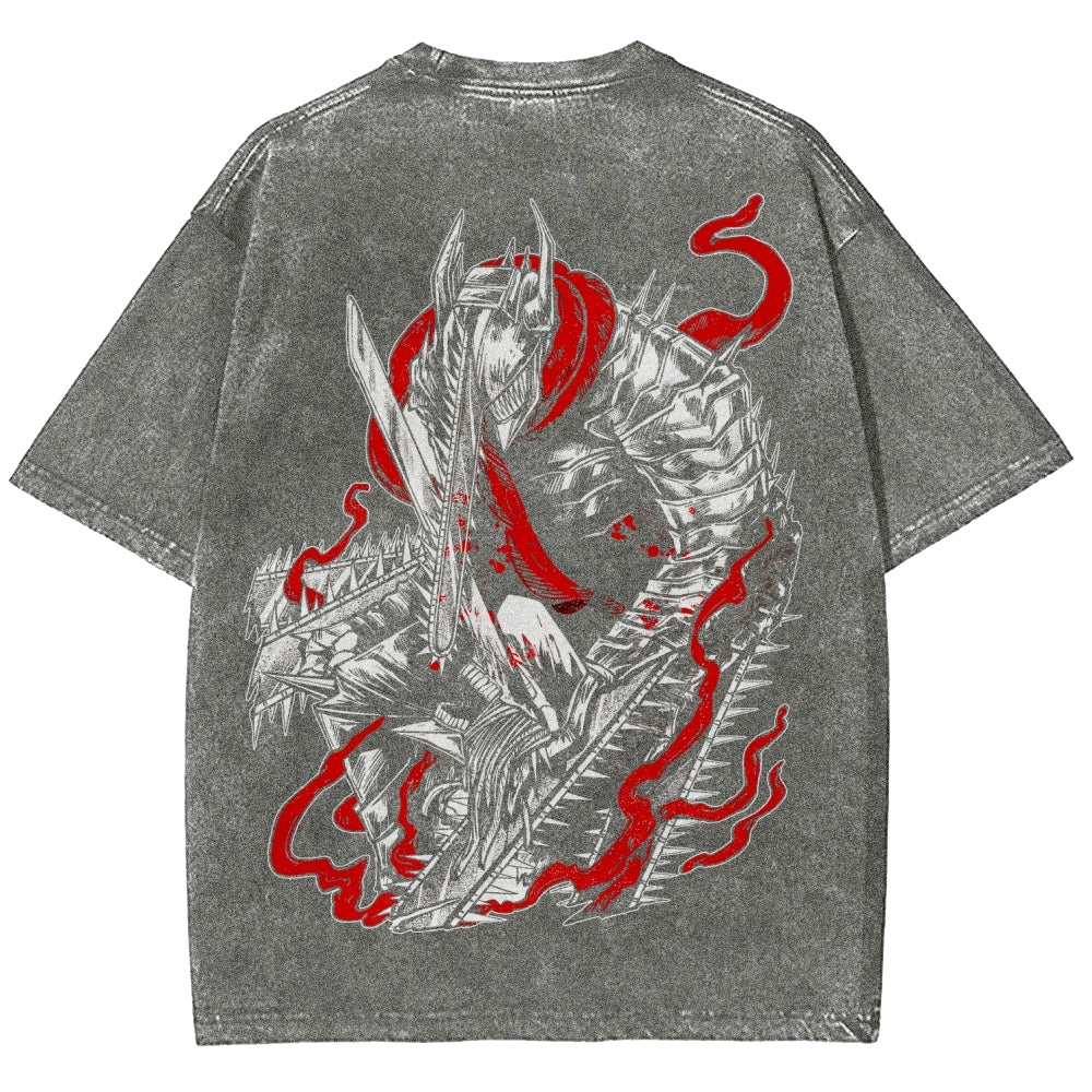 Chainsaw Man Unisex Fit Washed T-Shirt 2510001565