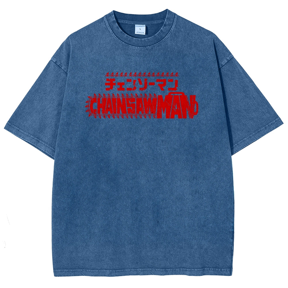Chainsaw Man Unisex Fit Washed T-Shirt 2510001565