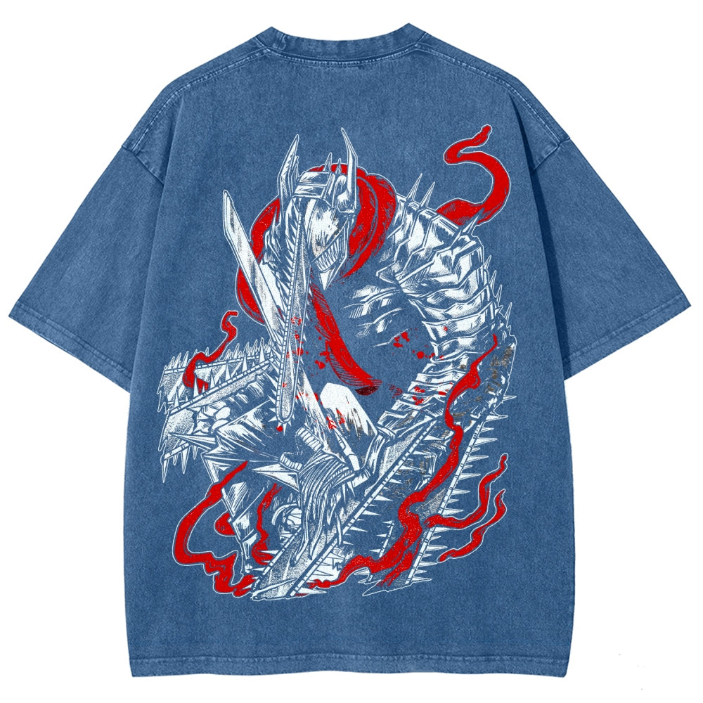 Chainsaw Man Unisex Fit Washed T-Shirt 2510001565