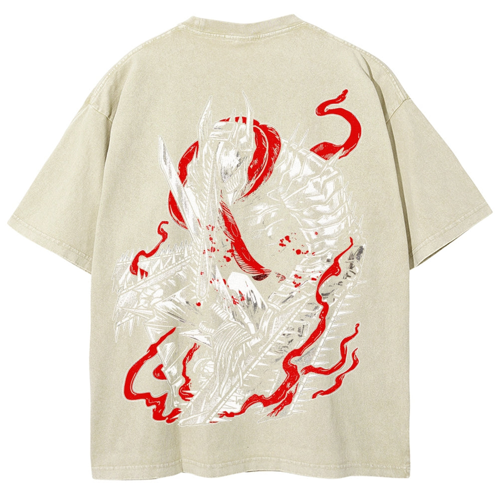 Chainsaw Man Unisex Fit Washed T-Shirt 2510001565