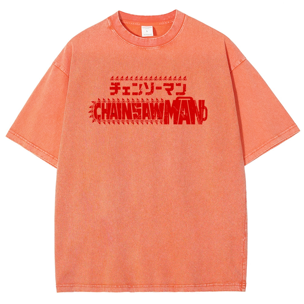 Chainsaw Man Unisex Fit Washed T-Shirt 2510001565