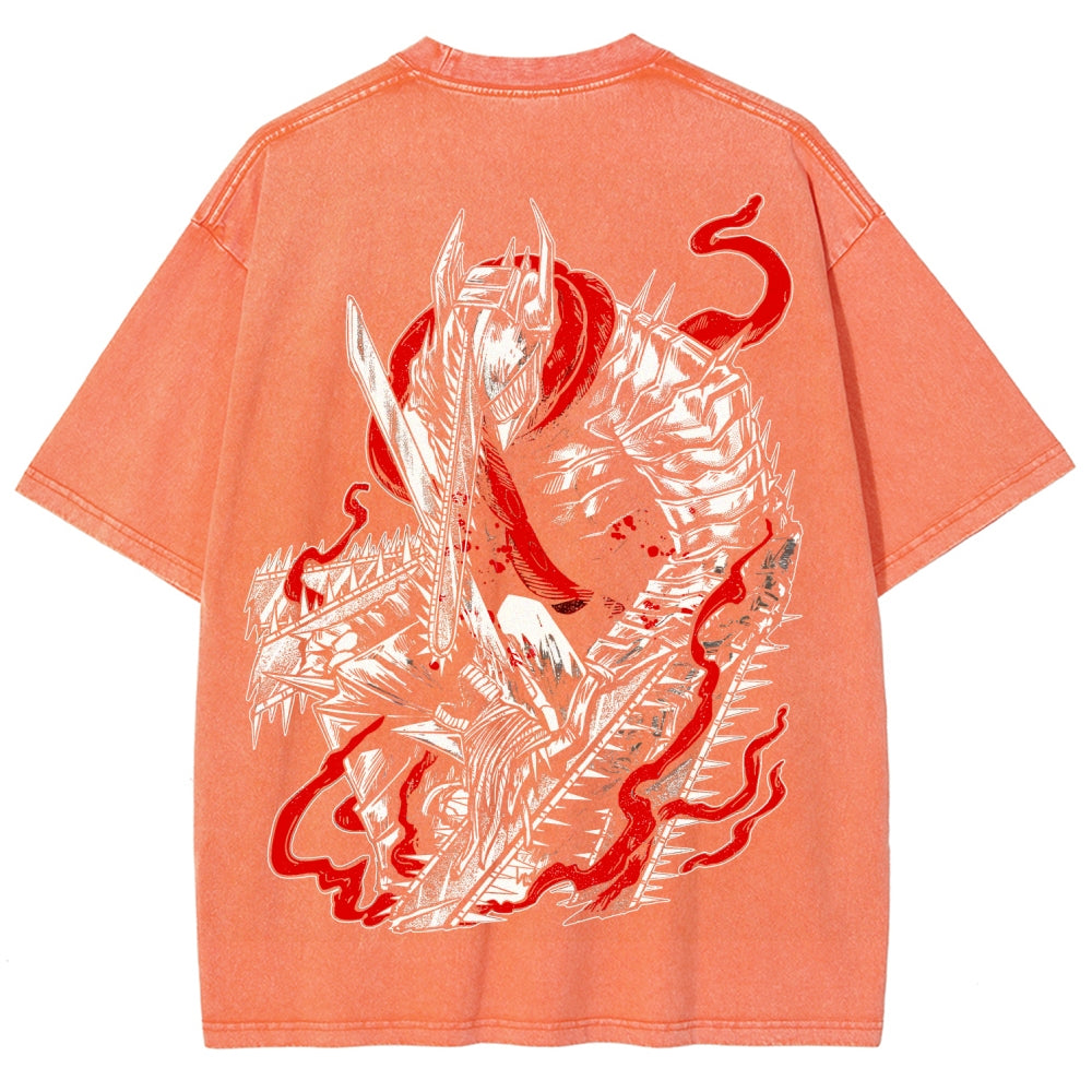 Chainsaw Man Unisex Fit Washed T-Shirt 2510001565