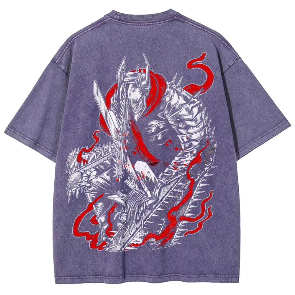 Chainsaw Man Unisex Fit Washed T-Shirt 2510001565