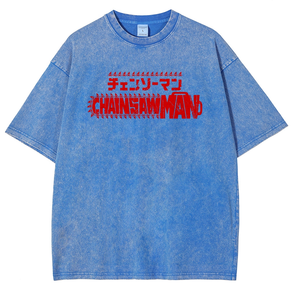 Chainsaw Man Unisex Fit Washed T-Shirt 2510001565
