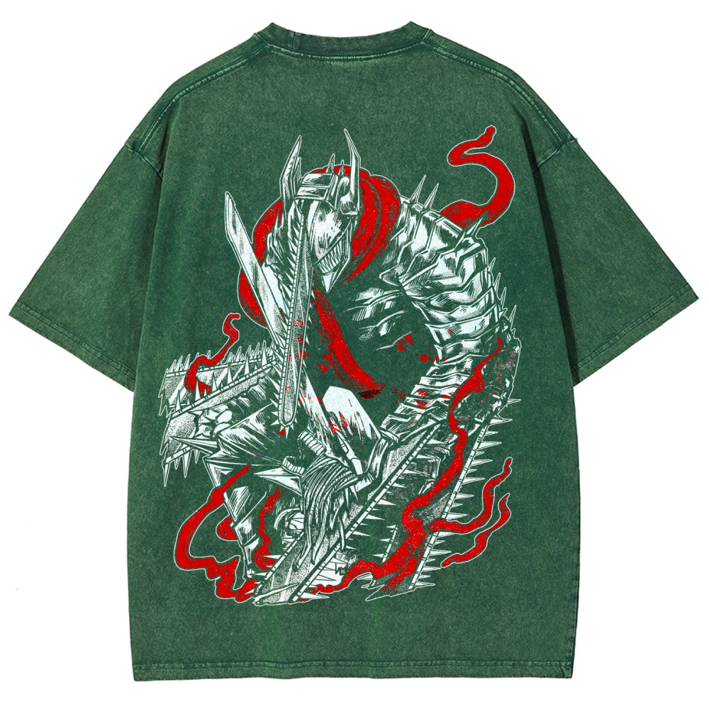 Chainsaw Man Unisex Fit Washed T-Shirt 2510001565