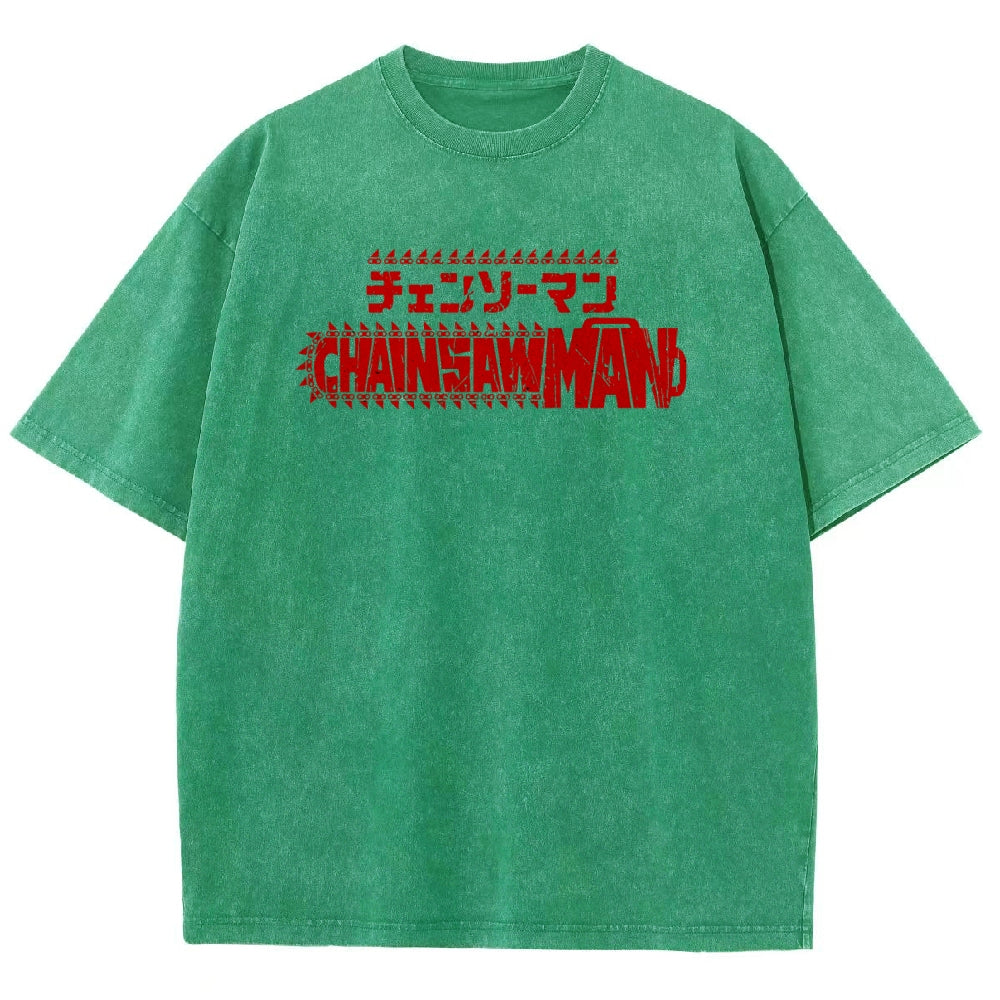 Chainsaw Man Unisex Fit Washed T-Shirt 2510001565