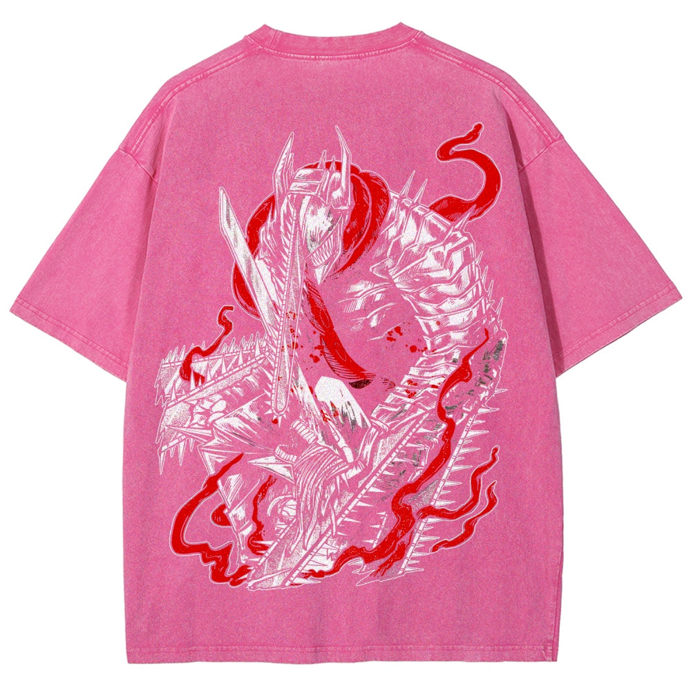 Chainsaw Man Unisex Fit Washed T-Shirt 2510001565