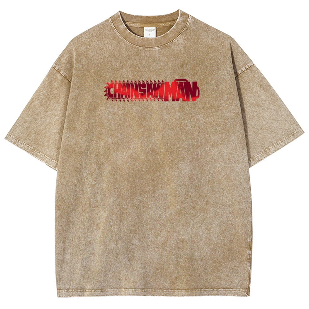 Chainsaw Man Reze Unisex Fit Washed T-Shirt 2510002009