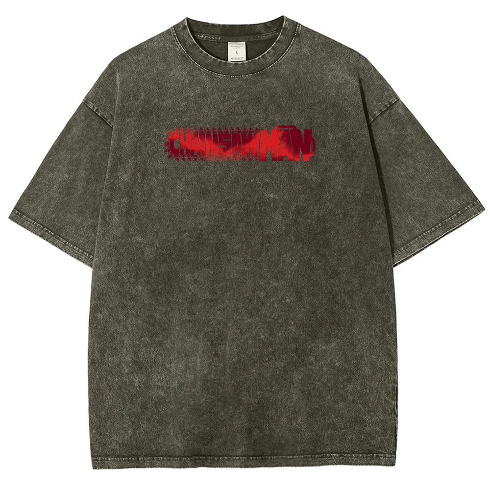 Chainsaw Man Reze Unisex Fit Washed T-Shirt 2510002009