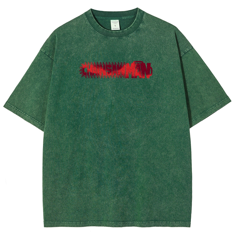 Chainsaw Man Reze Unisex Fit Washed T-Shirt 2510002009