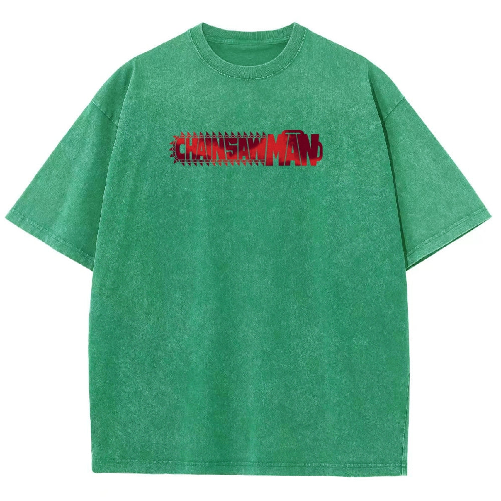 Chainsaw Man Reze Unisex Fit Washed T-Shirt 2510002009