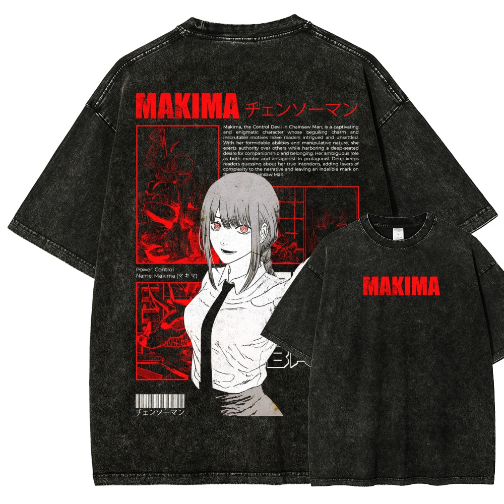 Chainsaw Man Unisex Fit Washed T-Shirt 2510002300