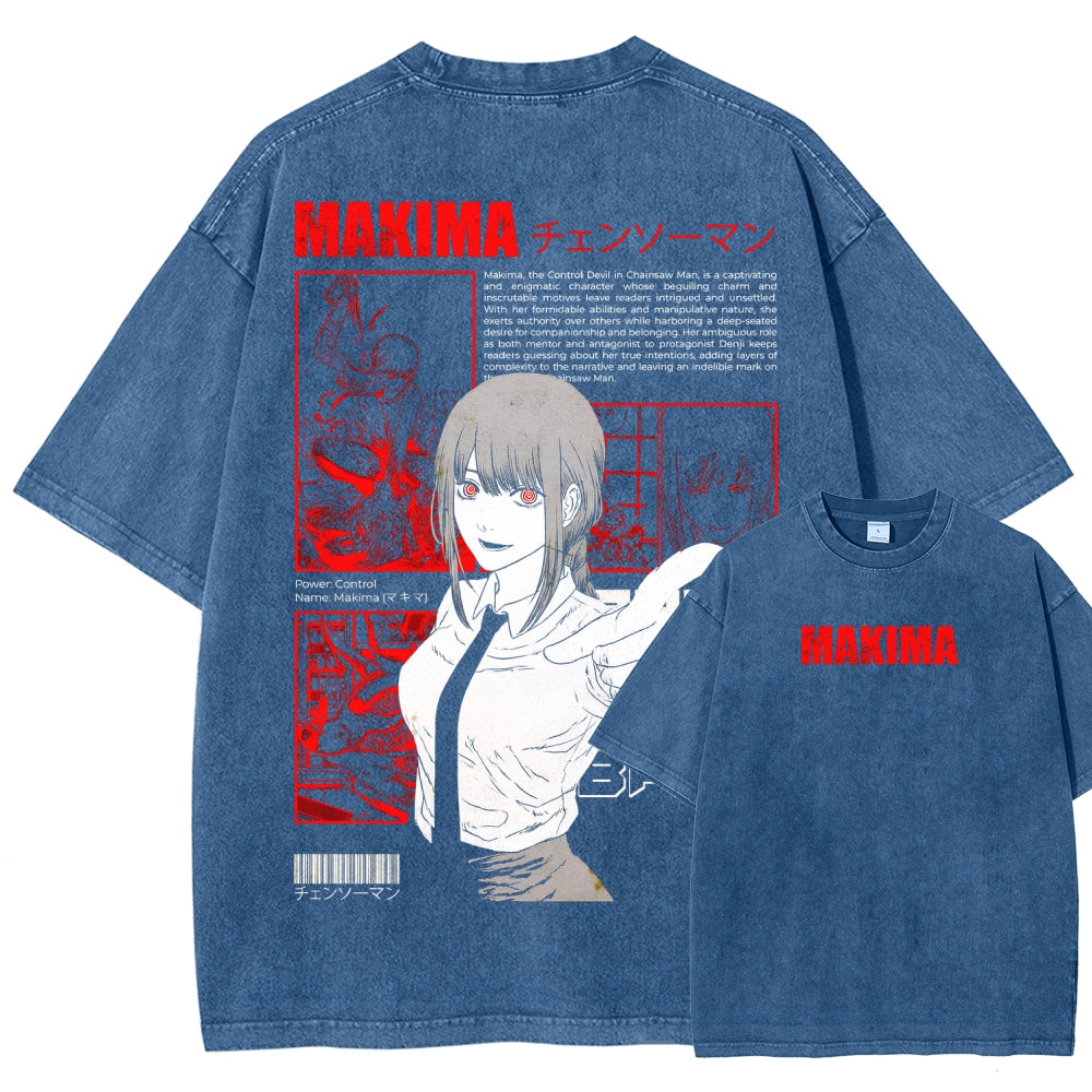 Chainsaw Man Unisex Fit Washed T-Shirt 2510002300